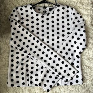 Long Sleeve Polka Dot Top